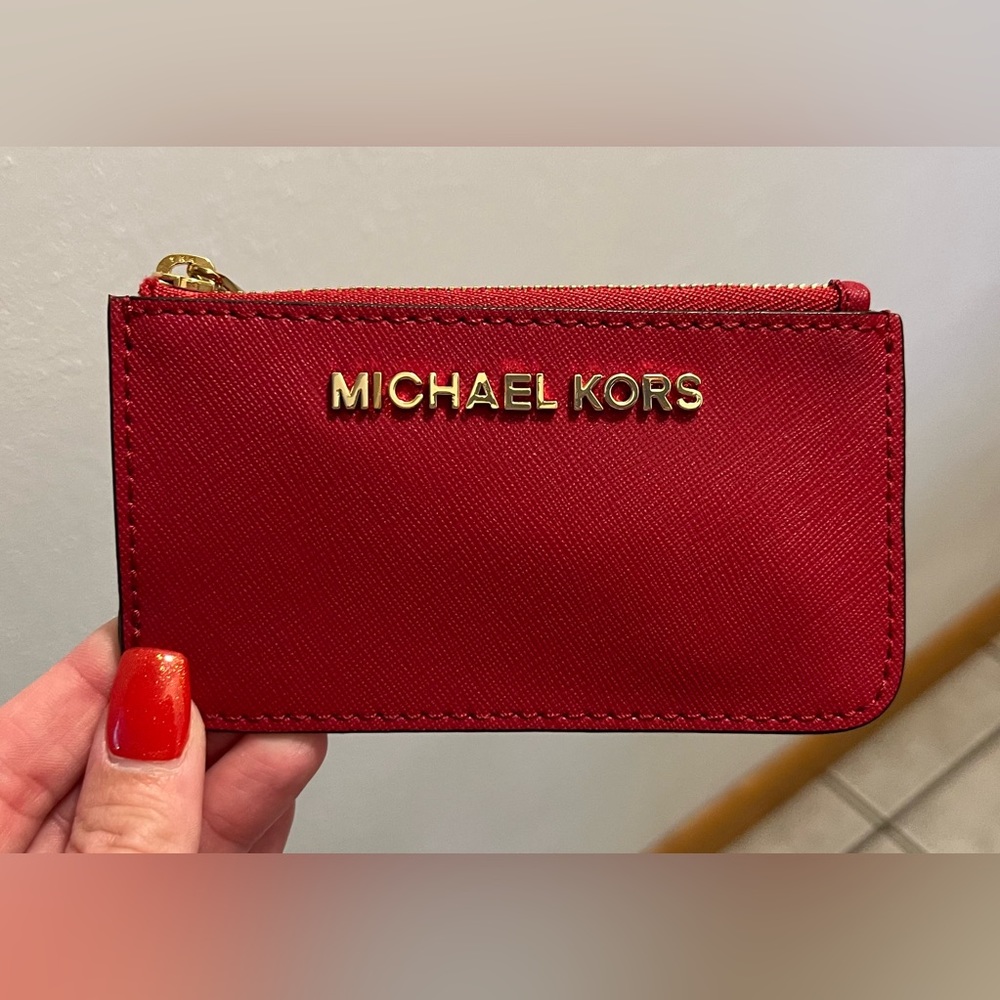 Michael Kors leather card case